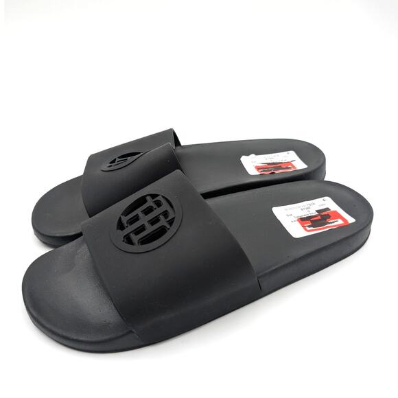 Tommy Hilfiger Dannya-X Comfort Slides Sandals Women's Black Size US10M EU41 - Picture 1 of 11